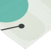 Stippen van het atoomtijdperk en stoeprand Aquamar Tafelkleed (Gekanteld)