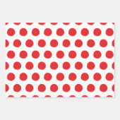 Stippen van rode Waterverf Gingham-pakpapier Inpakpapier Vel (Voorkant 2)