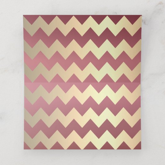 Stippen van roos en goudvron en Confetti Plaatskaartje (Binnenkant ongevouwen)