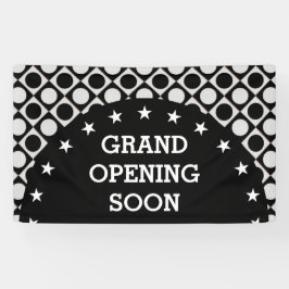 Stippen & vierkantjes & sterren / zwart wit + uw i spandoek