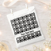 Stippen & vierkantjes / zwart wit + uw ideeën bedankzakje (Geknipt)