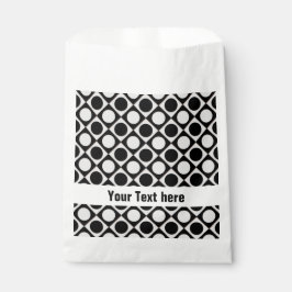 Stippen & vierkantjes / zwart wit + uw ideeën bedankzakje