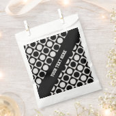 Stippen & vierkantjes / zwart wit + uw ideeën bedankzakje (Geknipt)