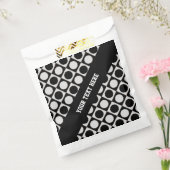 Stippen & vierkantjes / zwart wit + uw ideeën bedankzakje (Gezegeld)