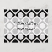 Stippen & vierkantjes / zwart wit + uw ideeën briefkaart (Voorkant)