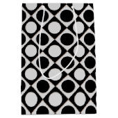 Stippen & vierkantjes / zwart wit + uw ideeën medium cadeauzakje (Voorkant)