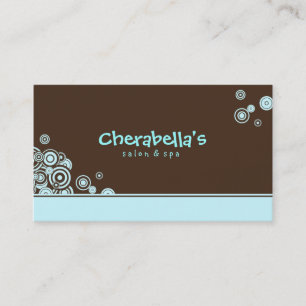 Stippen Visitekaartje Salon Spa Trendy Blue Cute