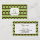 Stippen Visitekaartjes — groen/bruin (Voorkant / Achterkant)