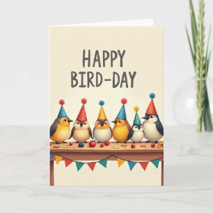 Stippen Vogel Feestkaart Kaart