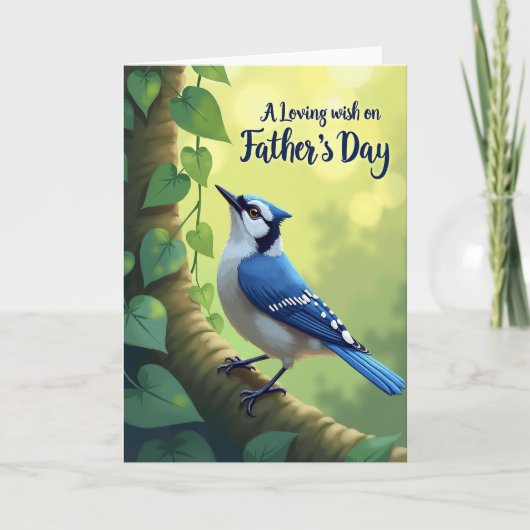 Stippen Vogel Vaderdag Kaart (Voorkant)