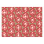 Stippen voor atoomtijdperk in kerstgroen rood crèm tafelkleed (Voorkant (Horizontaal))