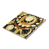 stippen voor  draaiende bovenste ruimteschip tegeltje (Zijkant)