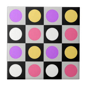Stippen voor geometrische cirkels tegeltje