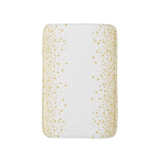 Stippen voor Gold- en White Bokeh-cirkels Badmat (Voorkant Verticaal)