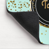 Stippen voor goudglam en Confetti van Mint | Groen Muismat (Hoek)