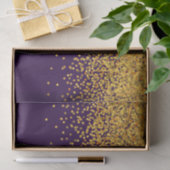 Stippen voor goudglam en Paarse Confetti Tissuepapier (Geschenk)