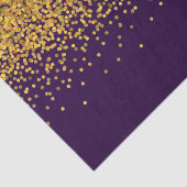 Stippen voor goudglam en Paarse Confetti Tissuepapier (Detail)