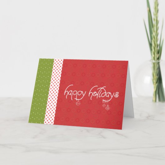 Stippen voor kerstmis feestdagen kaart (Voorkant)