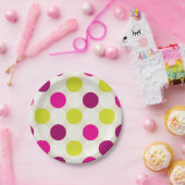 Stippen voor kleuren papieren bordje (Feest)