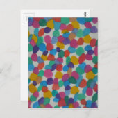 Stippen voor kleurrijke Waterverf Briefkaart (Voorkant / Achterkant)