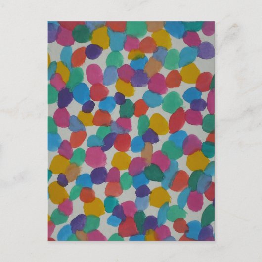 Stippen voor kleurrijke Waterverf Briefkaart (Voorkant)