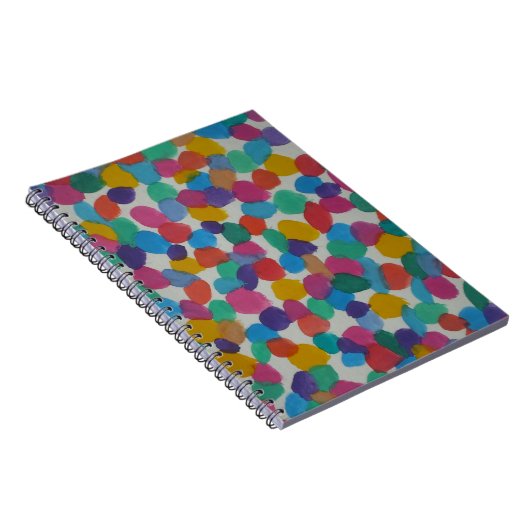 Stippen voor kleurrijke Waterverf Notitieboek (Rechterzijde)