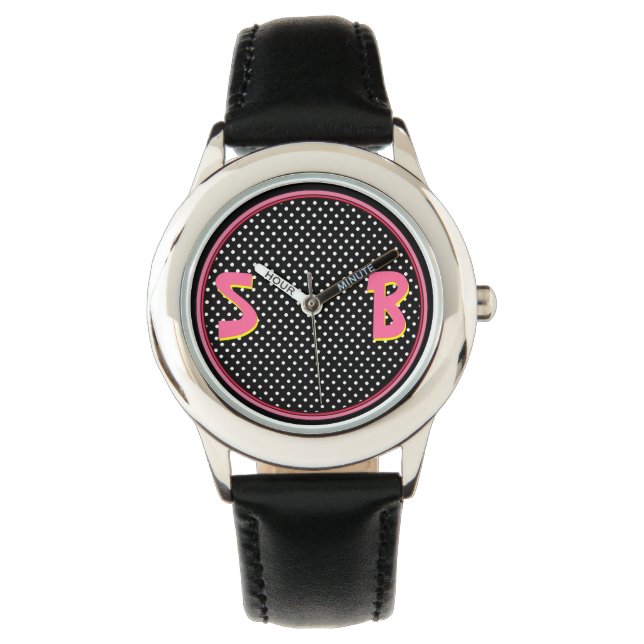 Stippen voor Me v1 (gepersonaliseerd) Horloge (Voorkant)