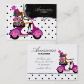 Stippen voor Mode van handtas met handtas met paar Visitekaartje (Voorkant / Achterkant)