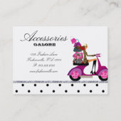 Stippen voor Mode van handtas met handtas met paar Visitekaartje (Achterkant)