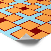 Stippen voor optische illusie snijwonden poster (Hoek)