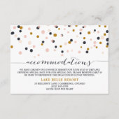 Stippen voor roze en goudConfetti Kaart (Voorkant)