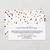 Stippen voor roze en goudConfetti Kaart II (Voorkant / Achterkant)