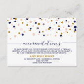 Stippen voor roze en goudConfetti Kaart II (Voorkant)