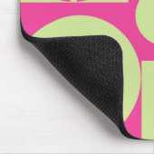 Stippen voor roze en groene vrede muismat (Hoek)