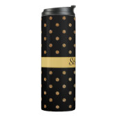 Stippen voor zwart en goudglitter - aangepaste the thermosbeker (Gedraaid links)