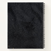 Stippen voor zwart koolgoud notitieboek (Achterkant)