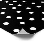 Stippen voor zwart-wit Confetti Poster (Hoek)