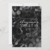 Stippen voor zwart-wit en moderne grafische partij kaart (Voorkant)