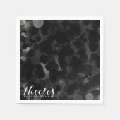 Stippen voor zwart-wit en moderne grafische weerga servetten (Voorkant)