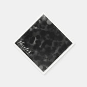 Stippen voor zwart-wit en moderne grafische weerga servetten (Hoek)