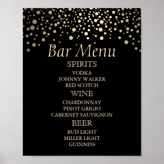 Stippen voor zwarte en Gold Faux Folie - Poster me (Voorkant)