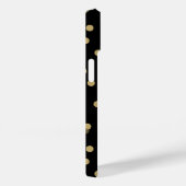 Stippen voor zwarte en goudConfetti Case-Mate iPhone Case (Achterkant / Rechts)