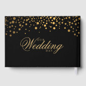 Stippen voor zwarte en goudConfetti Gastenboek (Achterkant)