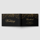 Stippen voor zwarte en goudConfetti Gastenboek (Volledig)