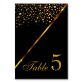 Stippen voor zwarte en goudConfetti Kaart (Voorkant)