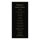 Stippen voor zwarte en goudfaux Folie Confetti - P Reclamekaart (Achterkant)