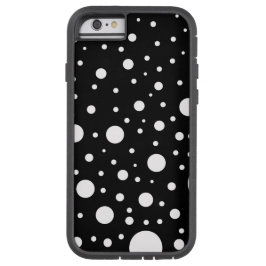 Stippen voor zwarte en witte ontwerpcirkels iPhone 13 hoesje