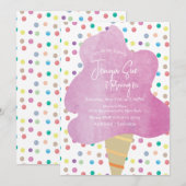 Stippen Waterverf katoenhoudend Snoep Kaart (Voorkant / Achterkant)