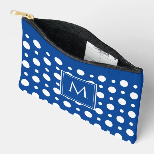 Stippen Wit Blauw  Etui (Open)