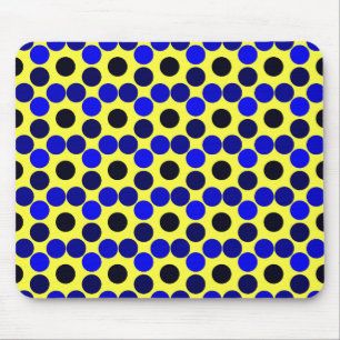 Stippen zwart en blauw MOUSEPAD zien Muismat